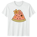 Cute Watermelon Slice Summer Food Mens Womens Tee Graphic Unisex , , , Long Sleeve Tee