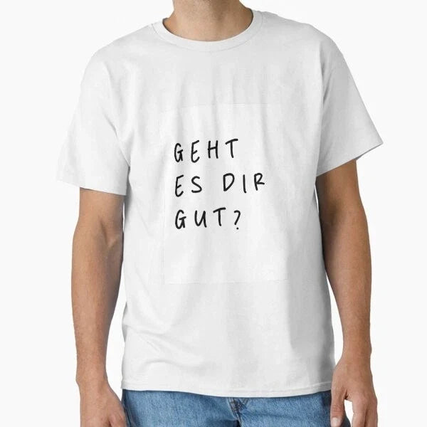 Geht es dir gut? | Minimalist Style | Handwritte Made in USA/AUS S-2XL Unisex , , , Long Sleeve Tee