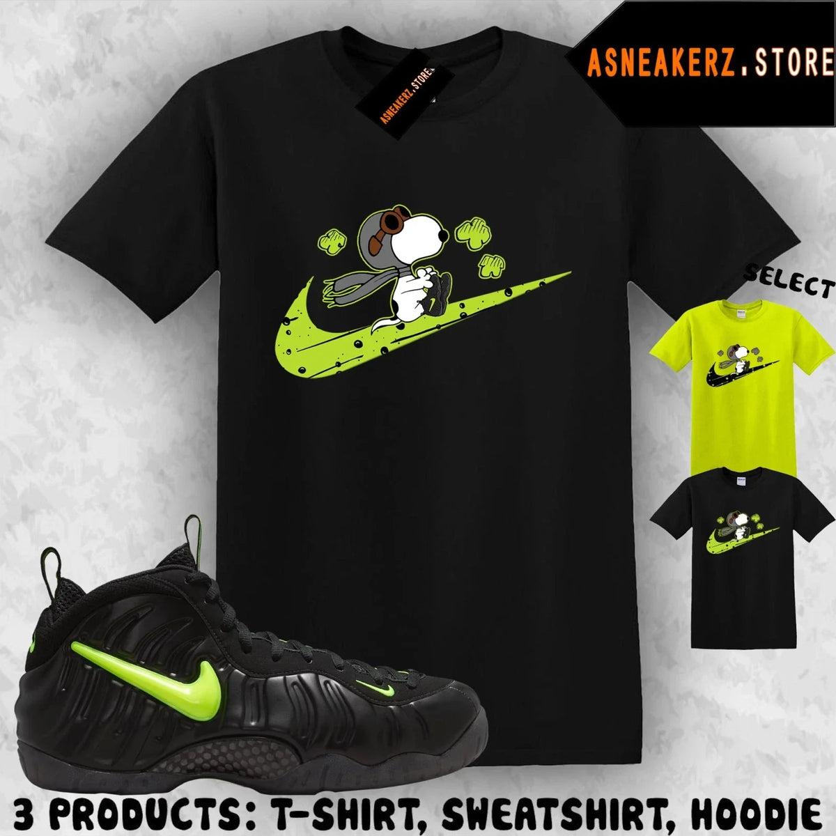 Shirt Match Foamposite Pro Voltage 2026 Sneaker Matching Tee Fly S Dog Unisex , , , Long Sleeve Tee