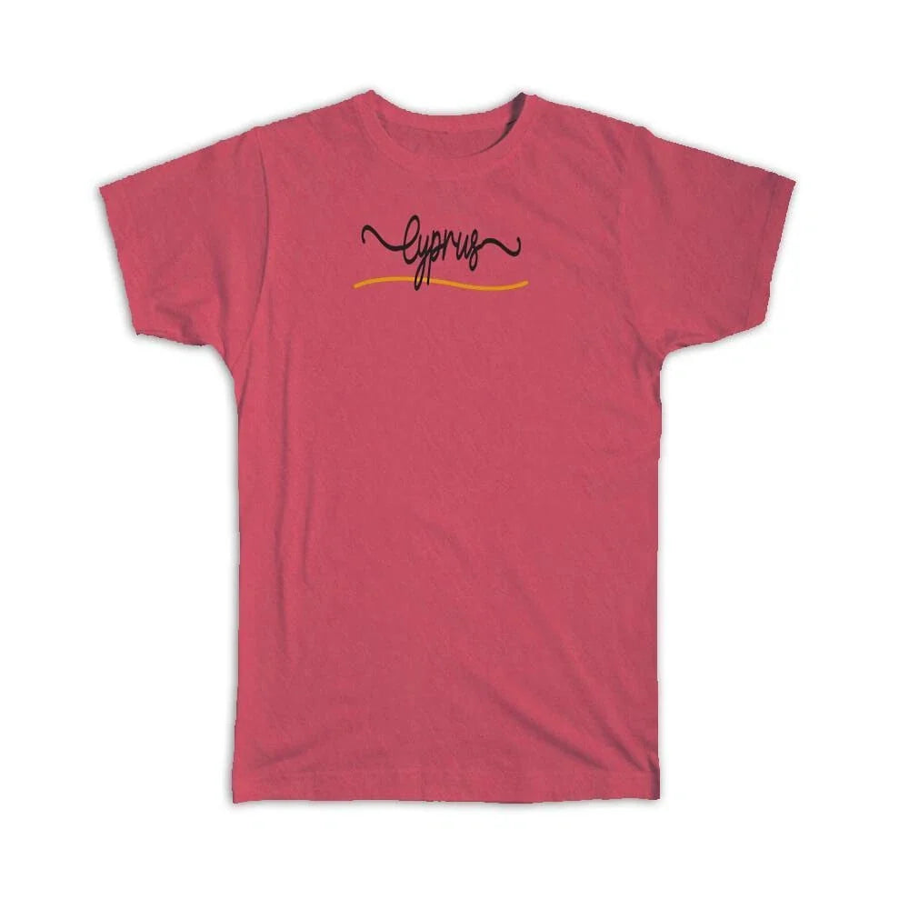 Gift : Cyprus Flag Colors Cypriot Travel Expat Country Minimalist Unisex , , , Long Sleeve Tee