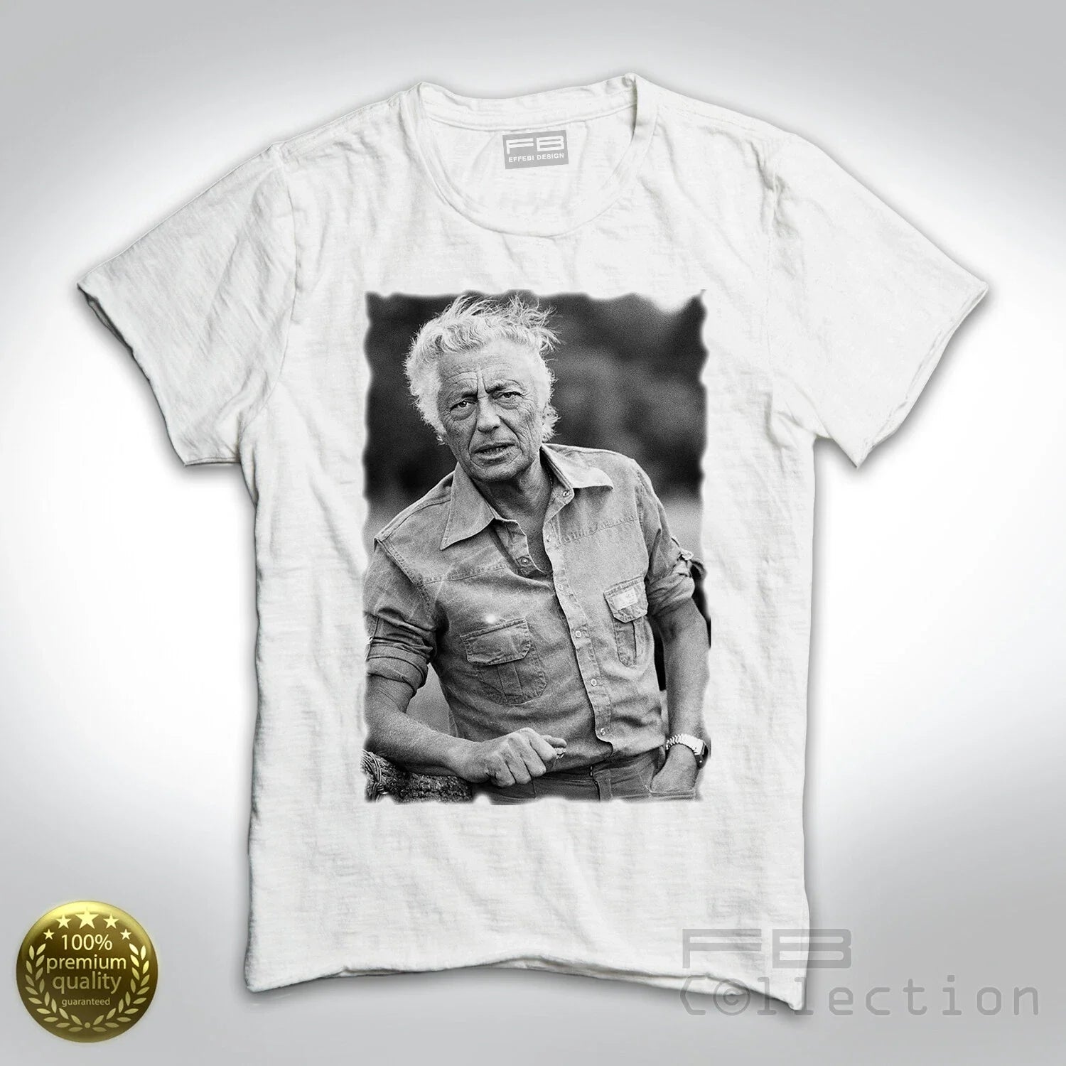Men's Gianni Agnelli L'Avvocato Fiat Torino Cool Vintage Fashion FB SLUB Unisex , , , Long Sleeve Tee
