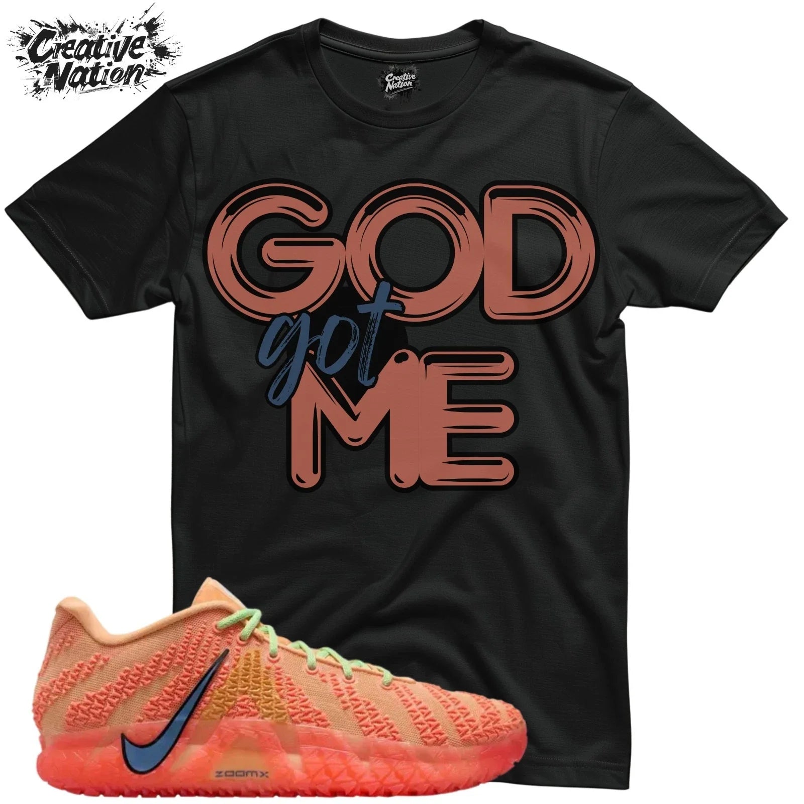 Shirt To Match 3 Daybreak Unisex Tee Sneaker Shirt GOD Got Me Shirt Unisex , , , Long Sleeve Tee