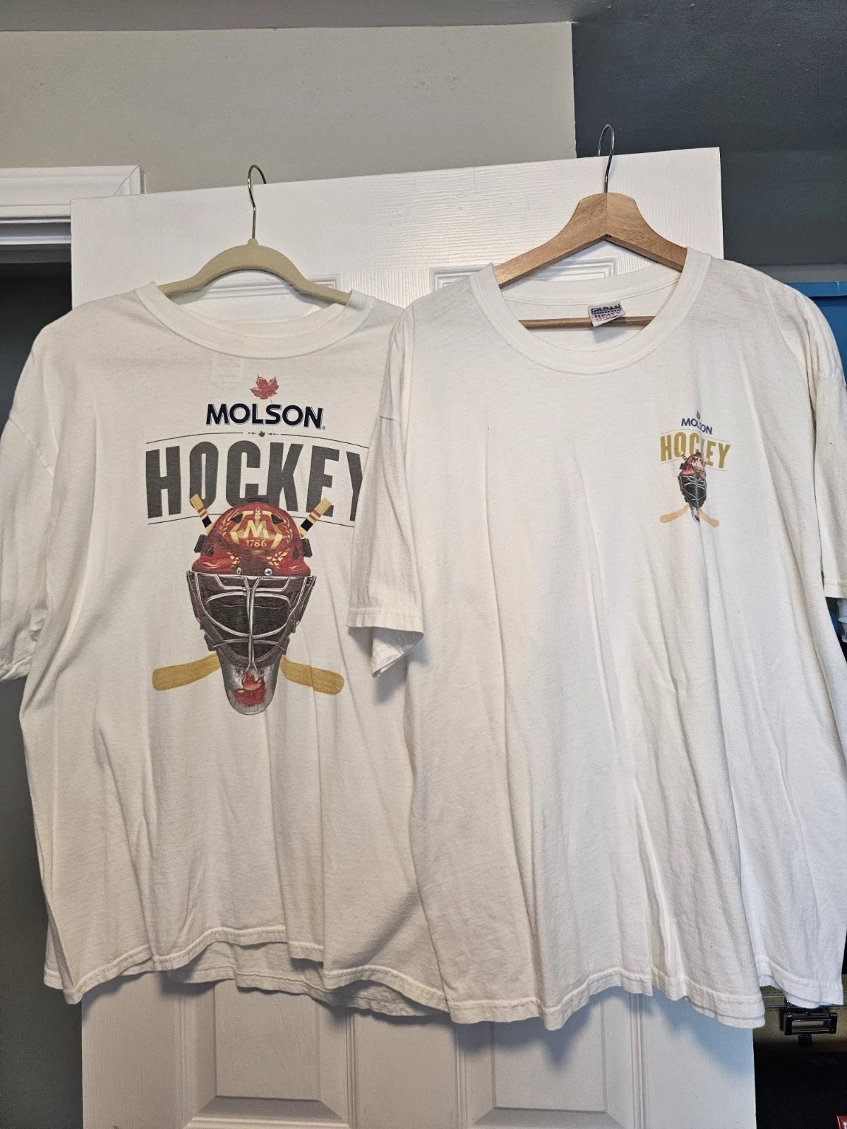 Vintage Molson Hockey Men’s X-Large T Shirt Lot Of 2