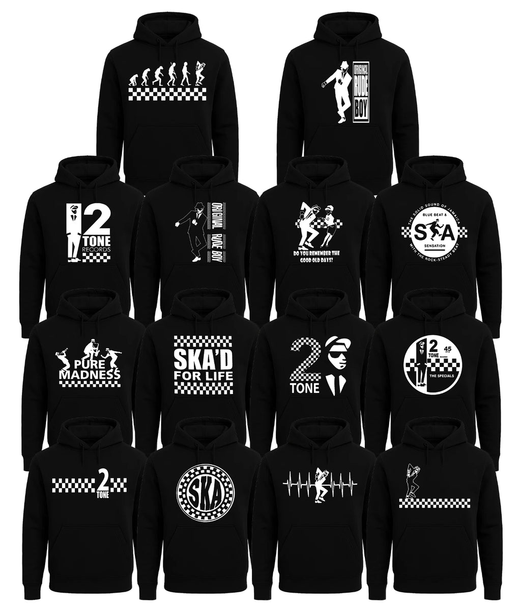 Tone 2 The Specials Reggae Ska Rude Black Men's Hood Novelty Gift Party Hoodie