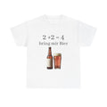 2+2=4 bring mir Bier T-Shirt | Beer Bottle and Pint Illustration, German Phrase