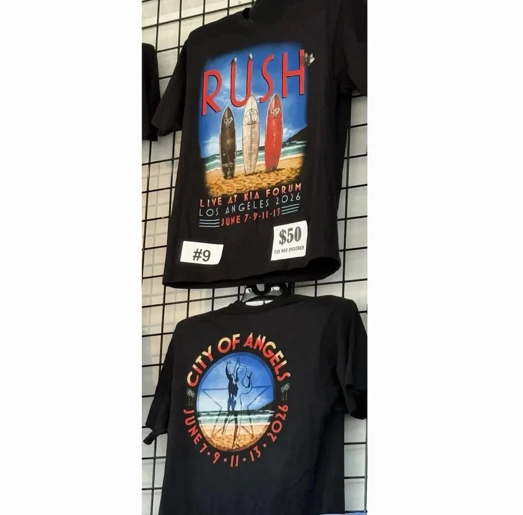 Rush June 07 2026 Fifty Something Tour Kia Forum Los Angeles CA T shirt Reprint