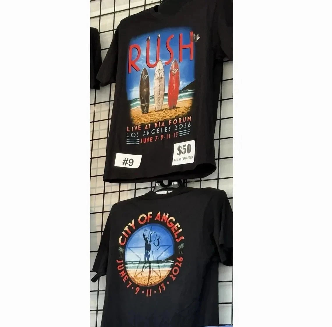 Rush June 07 2026 Fifty Something Tour Kia Forum Los Angeles CA T shirt Reprint