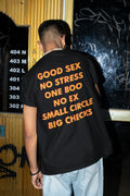 Good Sex No Stress One Boo No Ex Small Circle Big Checks T shirt - Aesthetic Unisex , , , Long Sleeve Tee