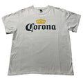 Corona Beer T-Shirt Men’s Large Mexican Cerveza Beach Party Beverage Logo White