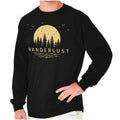 Cool Retro Outdoor Wanderlust Camping Hiking Long Sleeve Tshirt for Men or Women Unisex , , , Long Sleeve Tee