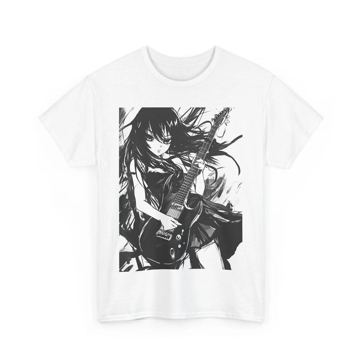 ANIME ROCKSTAR ART TEE TSHIRT GIFT MEN WOMEN GRUNGE SHIRT GUITAR ROCK PUNK METAL Unisex , , , Long Sleeve Tee