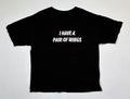 Y2K Angel Wings Graphic Tee Black Double Sided Print Streetwear Size L Unisex , , , Long Sleeve Tee