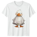 Duck Ghost Costume Halloween Holidays Mens TShirt Womens Tee Cute Animal Graphic Unisex , , , Long Sleeve Tee