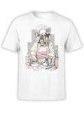 FANTUCCI Chef Bulldog | Funny Cooking Dog Graphic Tee | Unisex Unisex , , , Long Sleeve Tee