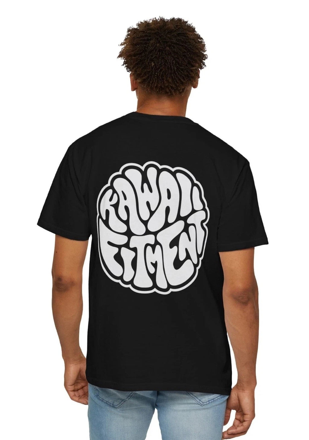 Kawaii Element Graphic T-Shirt | Black Unisex Comfort Colors 1717 Heavyweight