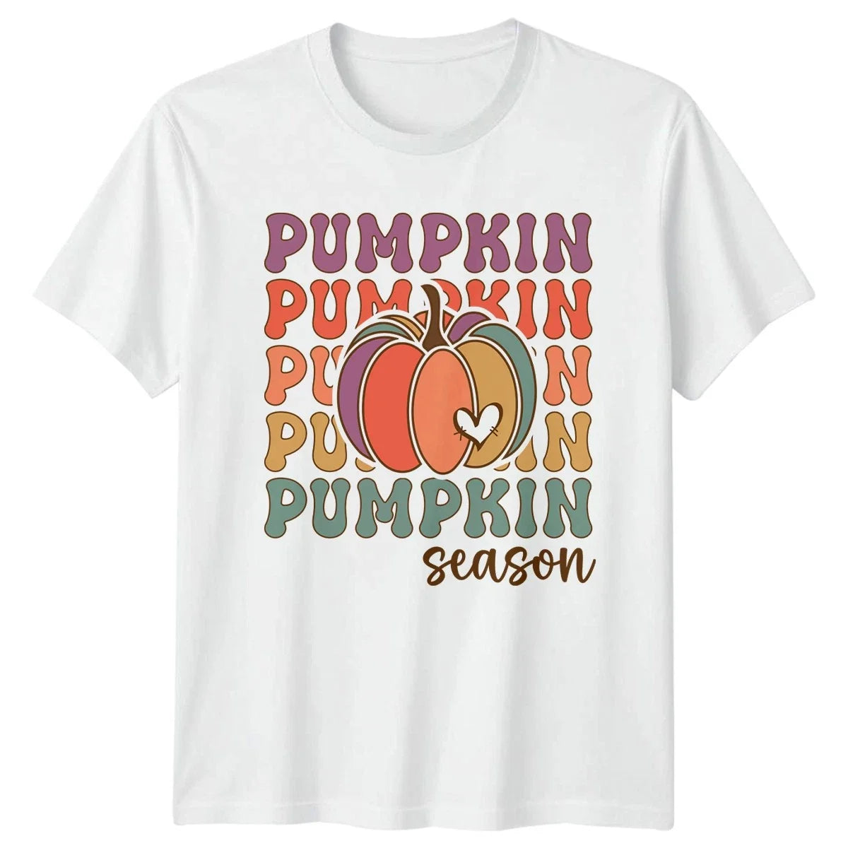 Pumpkin Season Retro Autumn Fall Aesthetic Gift For Him And Her Unisex , , , Long Sleeve Tee