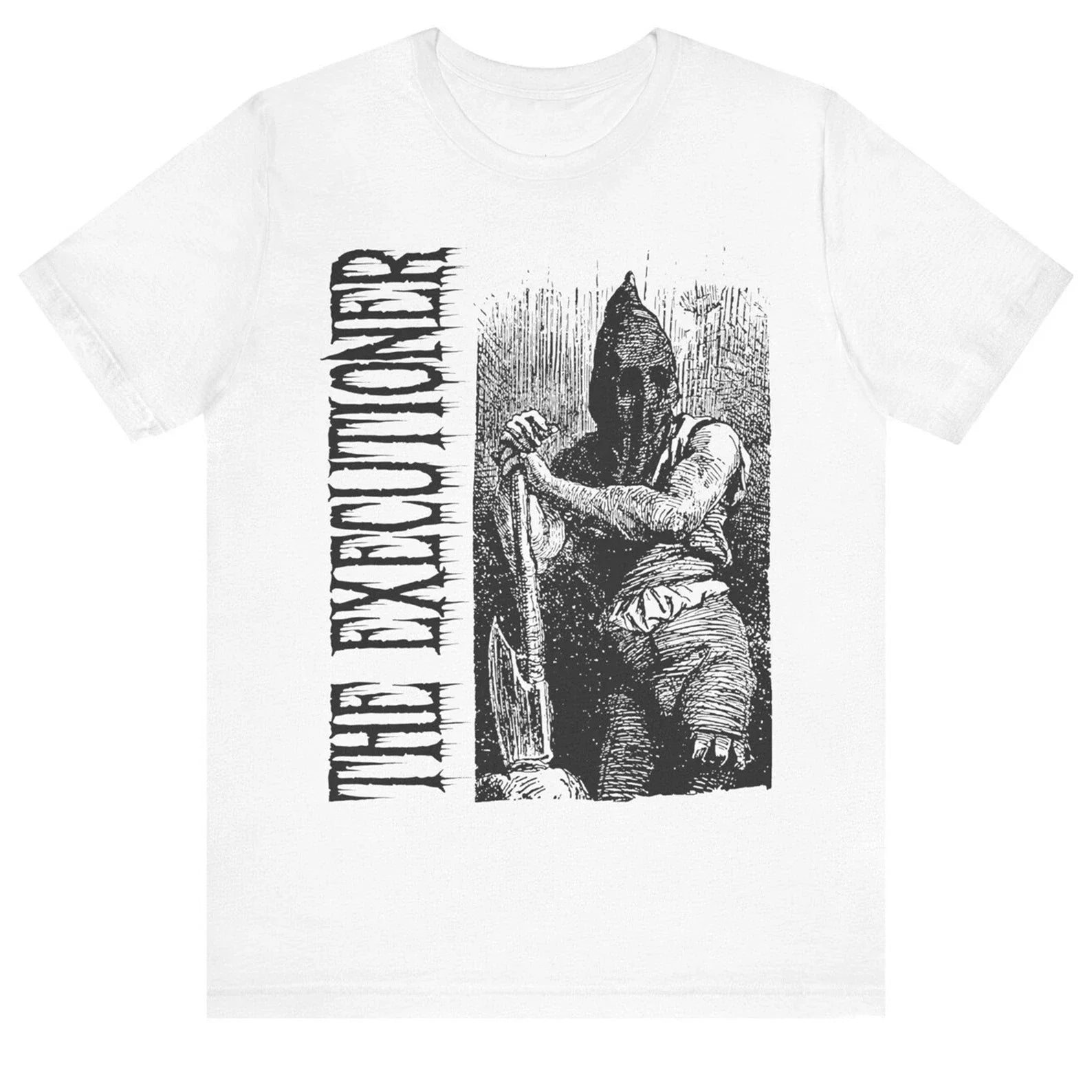 Executioner Medieval Torture Vintage Spooky Art Gothic Fashion Tee Tee (1)
