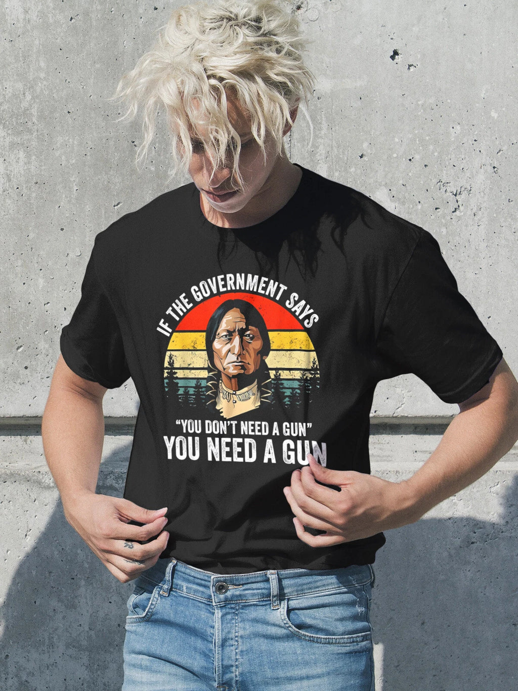 If The Government Says Funny Quotes Short Sleeve Gift T-Shirts Sizes S to 5XL
