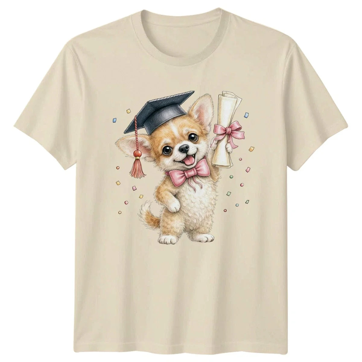 Cute Chihuahua Graduate Dog 2026 Graduation Gift For Him And Her Unisex , , , Long Sleeve Tee
