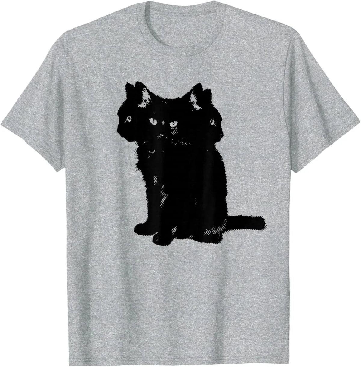 Three Headed Cat Cerberus Kitty Retro Aesthetic Unisex , , , Long Sleeve Tee