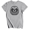 Sloth Face Cute Minimalist Animal Unisex , , , Long Sleeve Tee