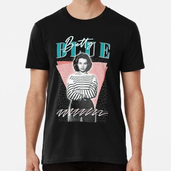 Betty 80s Blue Aesthetic Made in Australia Mens Tshirt S to 2XL Unisex , , , Long Sleeve Tee