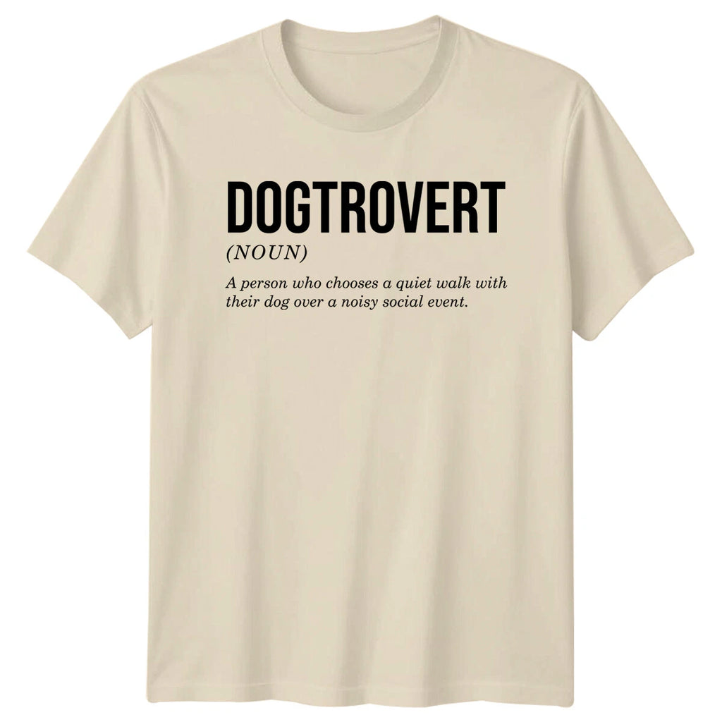 Dogtrovert Noun Definition Funny Dog Lover Quote Graphic T-Shirt