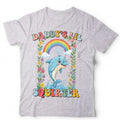 Daddy’s Lil Squirter Funny Dolphin T Shirt Cute Rainbow Adult Humor Meme Tee Unisex , , , Long Sleeve Tee