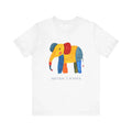 Unisex Colorful Elephant Art , Animal, Abstract Tee, Unisex Casual Wear Unisex , , , Long Sleeve Tee