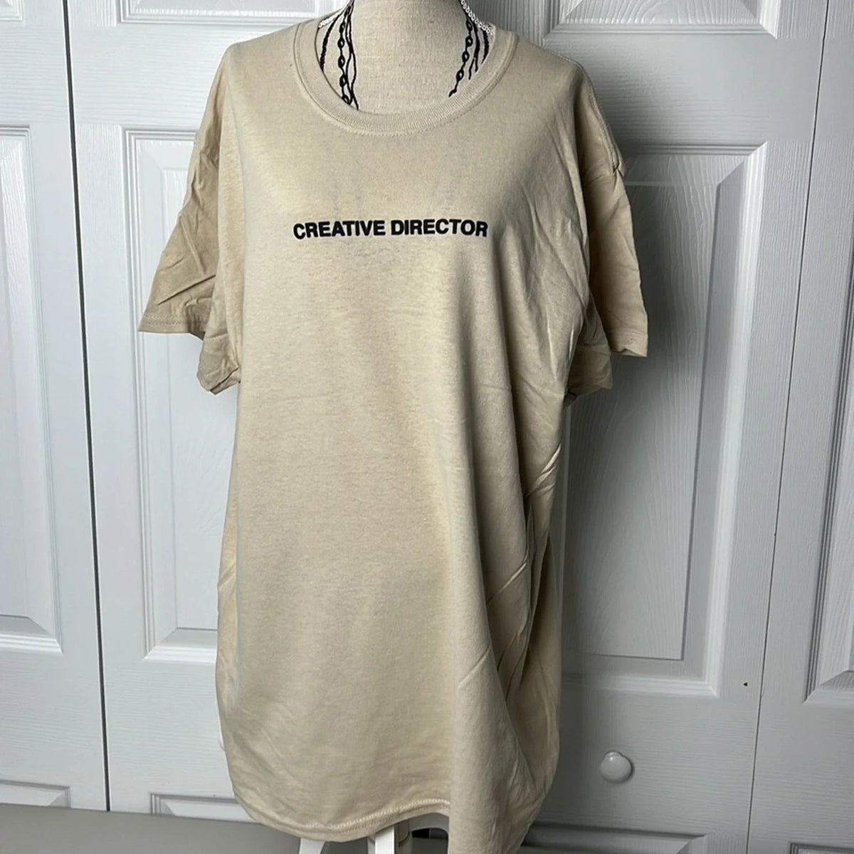 Creative Director Tee Beige Medium Unisex , , , Long Sleeve Tee