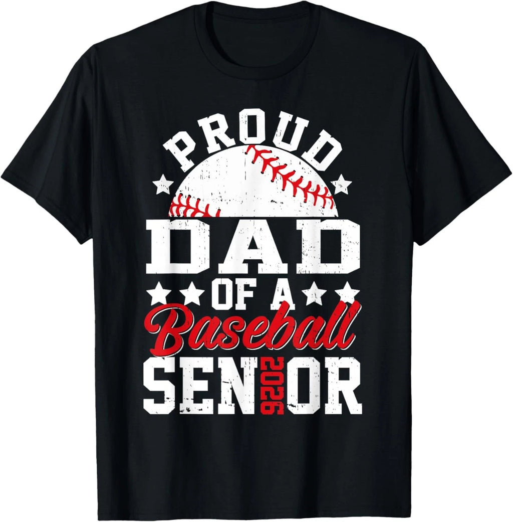 Proud Dad of Baseball Senior 2026 Shirt Graduation Baseball Dad Gift Tee