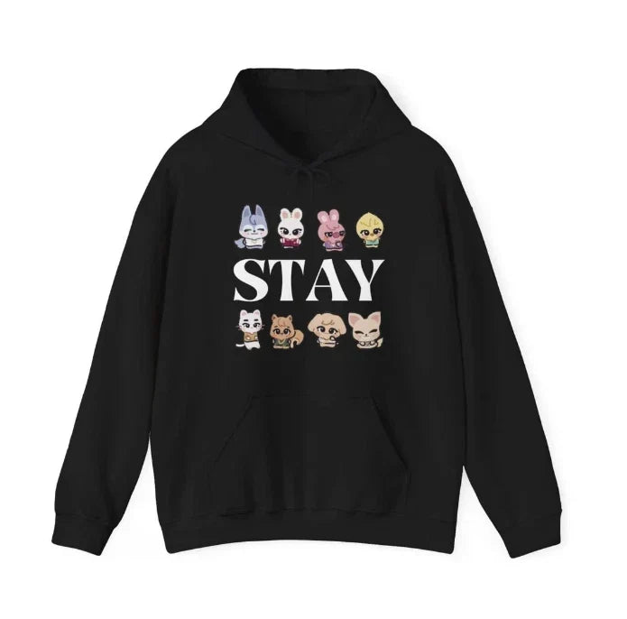 Stray Kids Kpop Tshirt, Cute Skzoo Merch, Cute Gift For Stay Unisex , , , Long Sleeve Tee