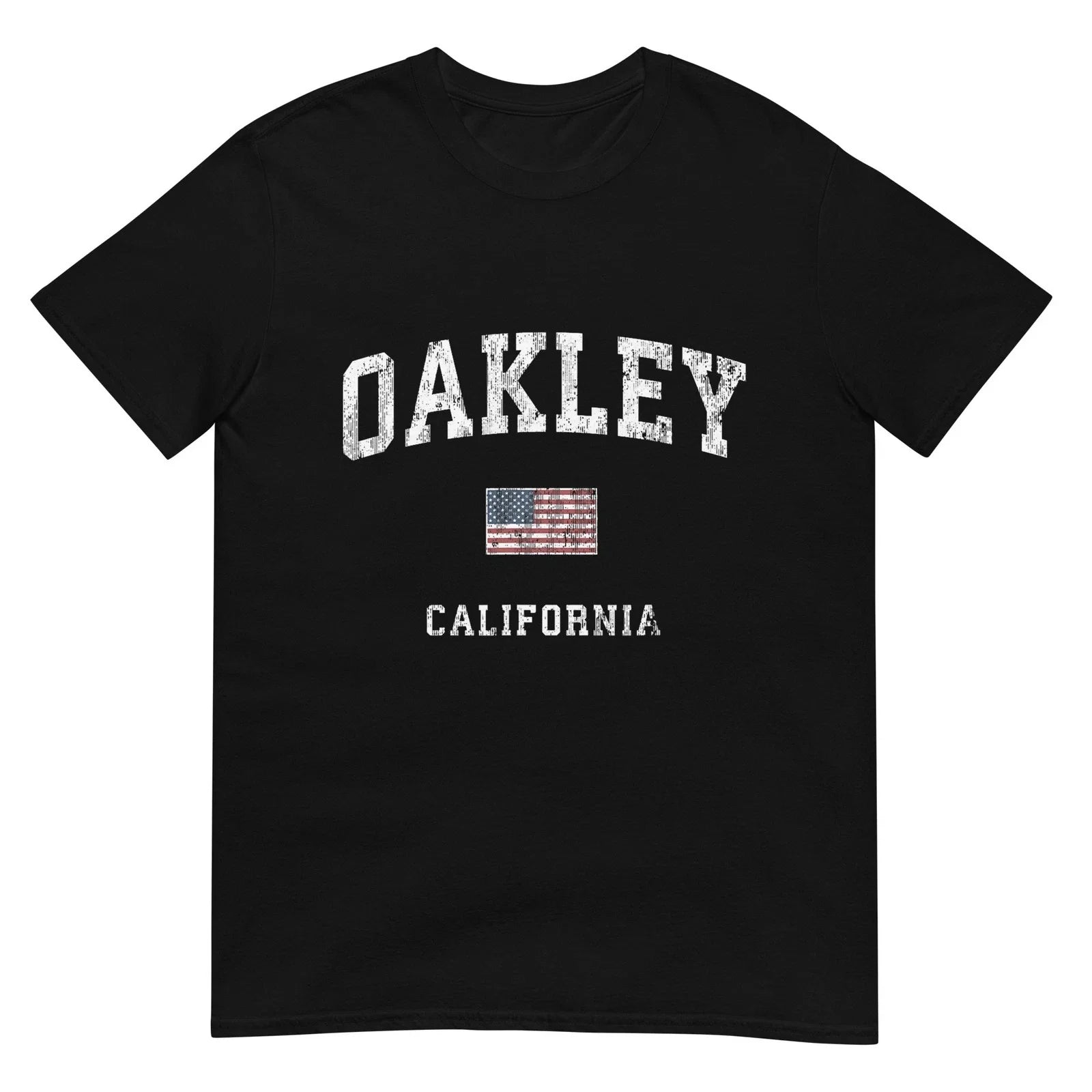 Oakley California CA Vintage American Flag Sports Design Unisex , , , Long Sleeve Tee