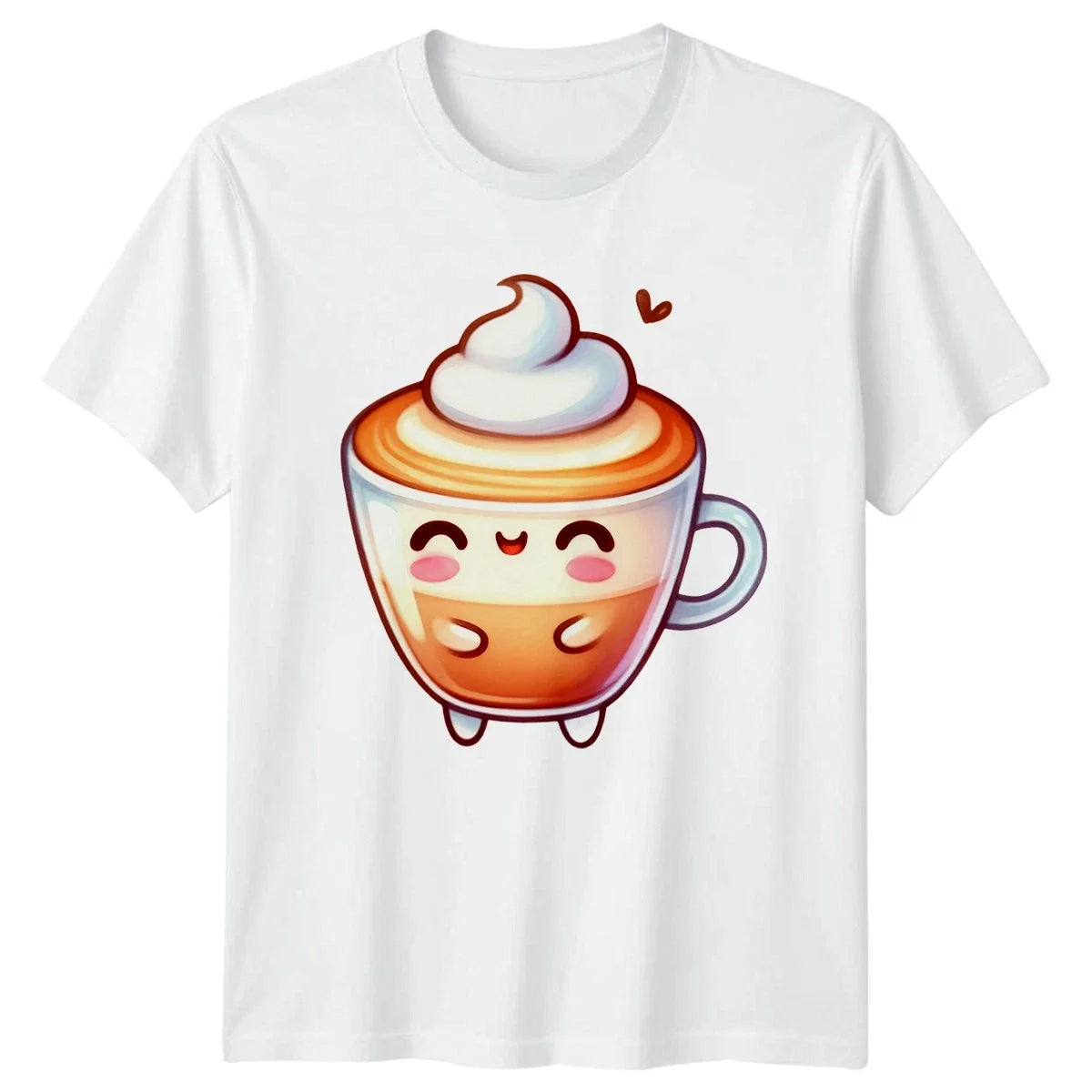Cute Kawaii Latte Coffee Kawaii Style Coffee Lover Birthday Gift Him Her Unisex , , , Long Sleeve Tee