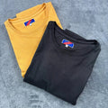 Best Made Co Shirt Mens 2XL Black Yellow (LOT OF 2) Short Sleeve Cotton Crewneck Unisex , , , Long Sleeve Tee