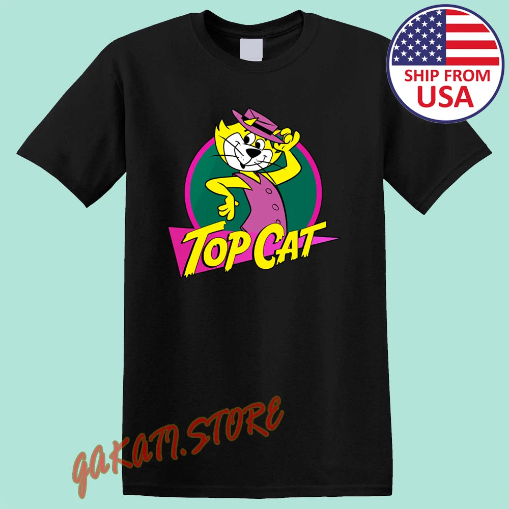 Top Cat Men's Black Size S-5XL