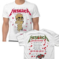 Official Metallica T Shirt One Landmine White New S M L XL XXL Unisex , , , Long Sleeve Tee