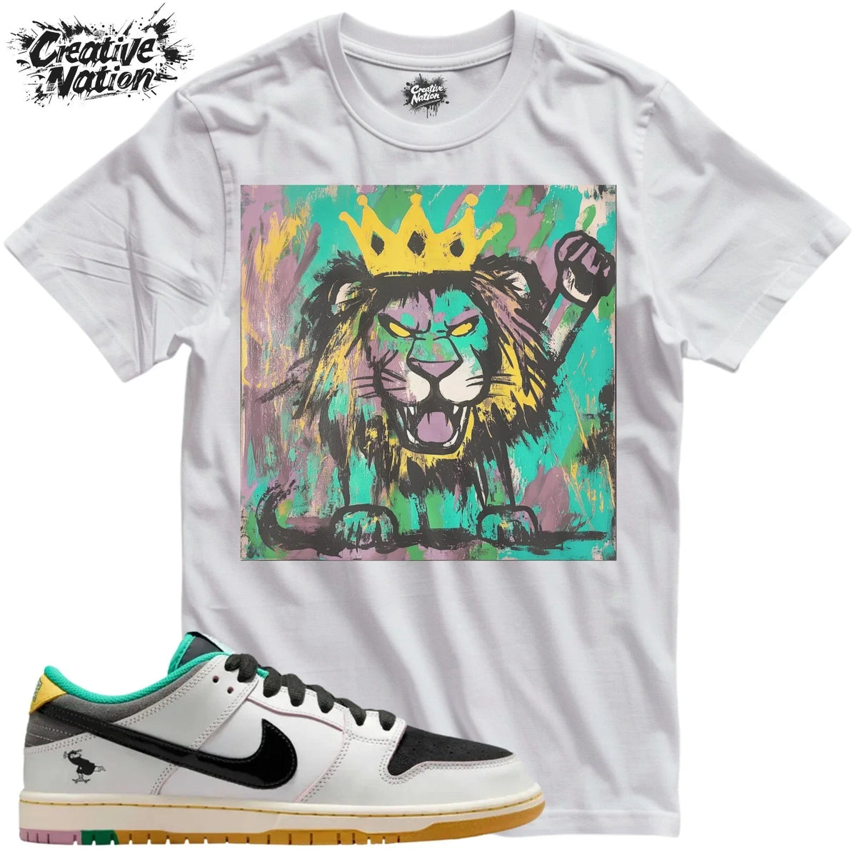 Shirt To Match SB Dunk Low CSEF Unisex Tee Sneaker Shirt Lion Shirt Unisex , , , Long Sleeve Tee