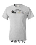 911 Line Drawing Printed on Men's Shirt. FREE SHIPPING !!! Unisex , , , Long Sleeve Tee