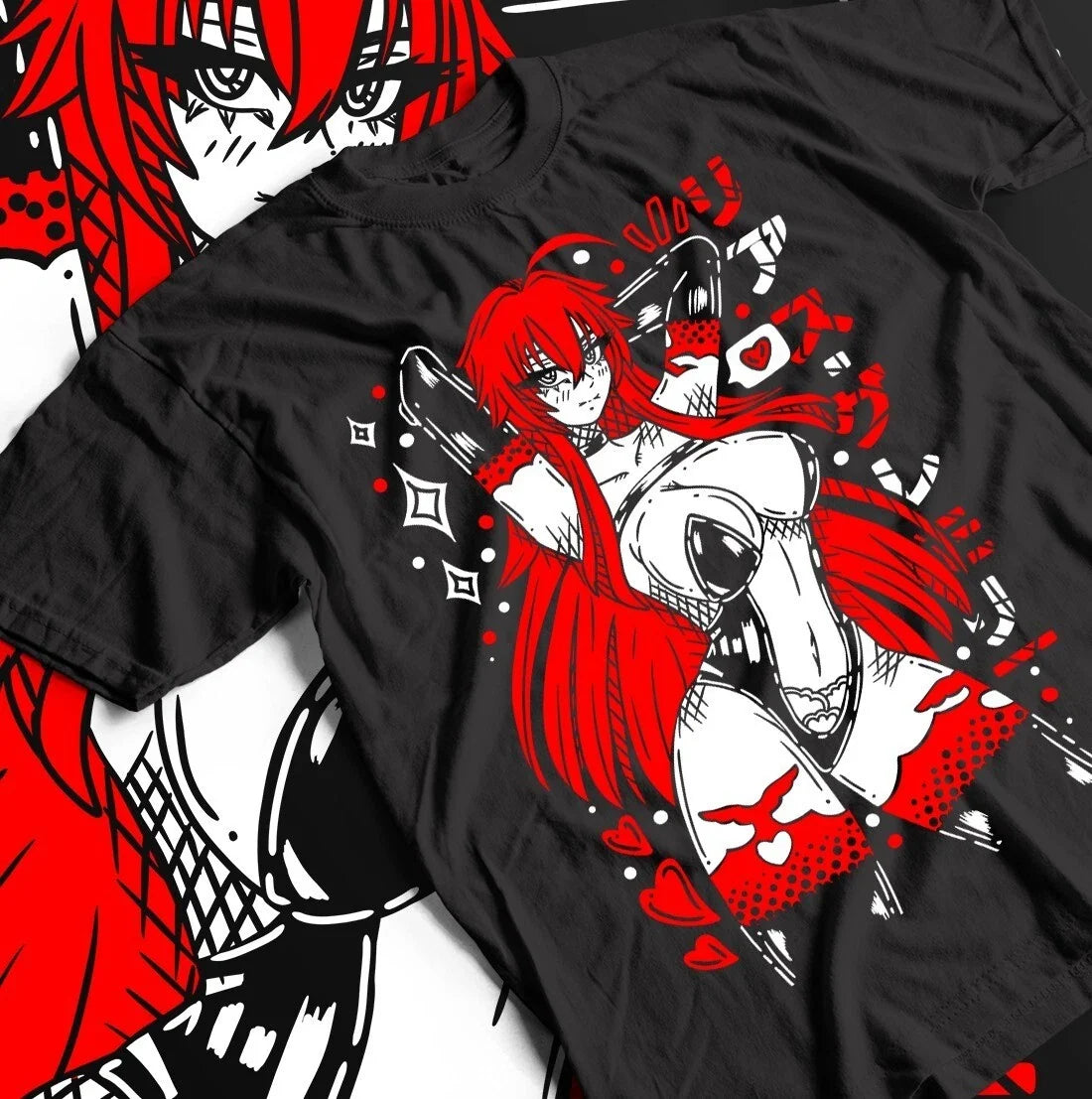 Rias Gremorye High School DxD Rias Gremorye Sexy Waifu Shirt Aesthetic Unisex , , , Long Sleeve Tee