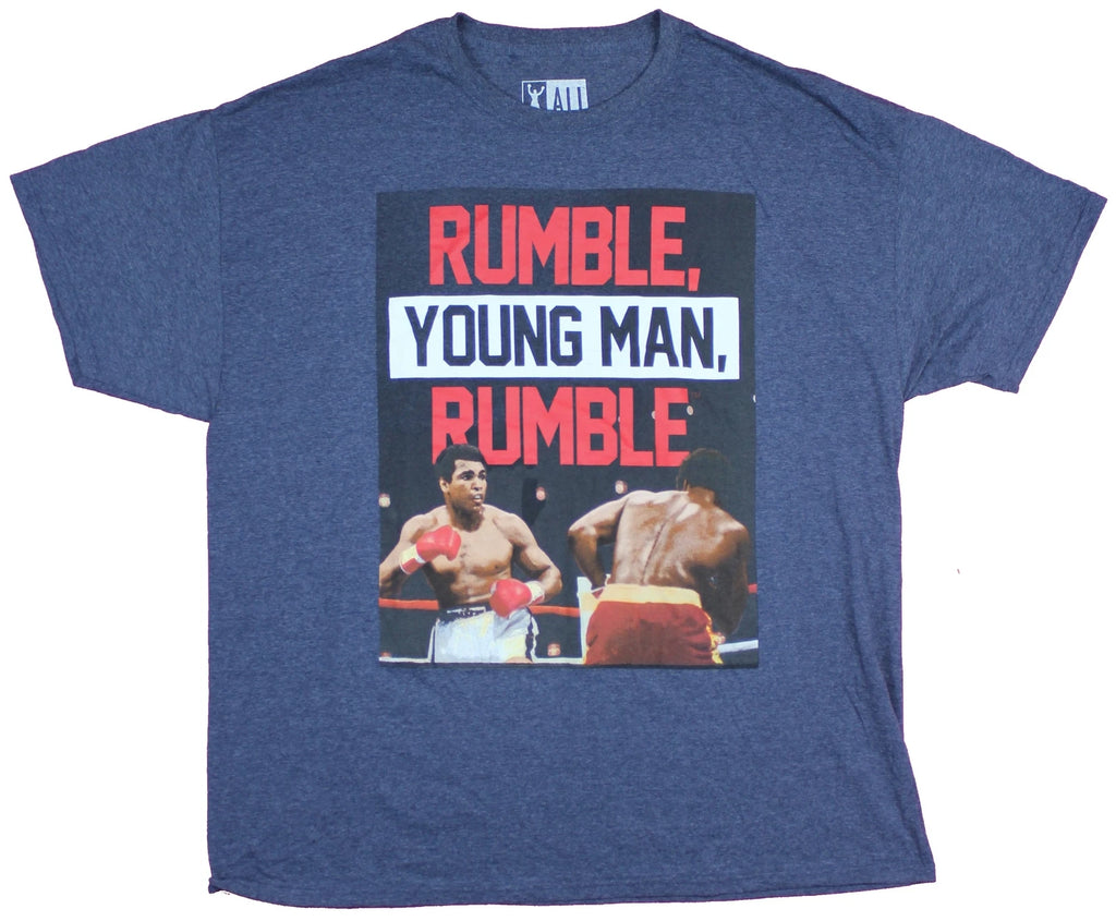Muhammad Ali Adult New T-Shirt  - Rumble Young Man Rumble Boxing Photo
