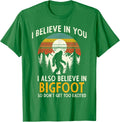 I Believe In You Also Bigfoot Retro Sasquatch Vintage Unisex Unisex , , , Long Sleeve Tee