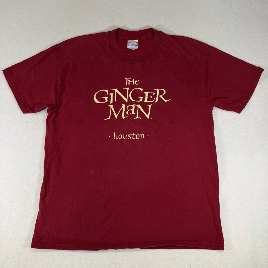 VTG The Ginger Man Houston Texas Felony Drink Small Beer Shakespeare Shirt XL