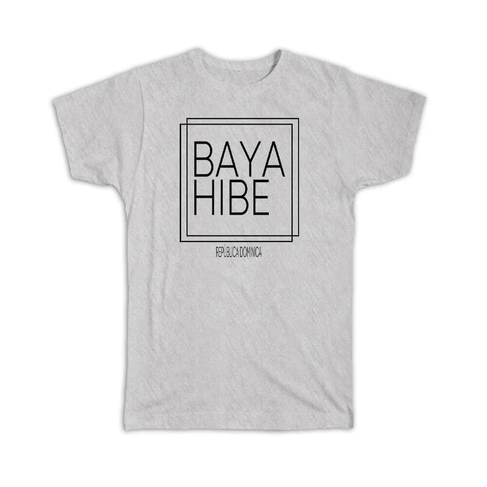 Gift : Bayahibe Dominican Republic Square Modern Minimalist Font Unisex , , , Long Sleeve Tee