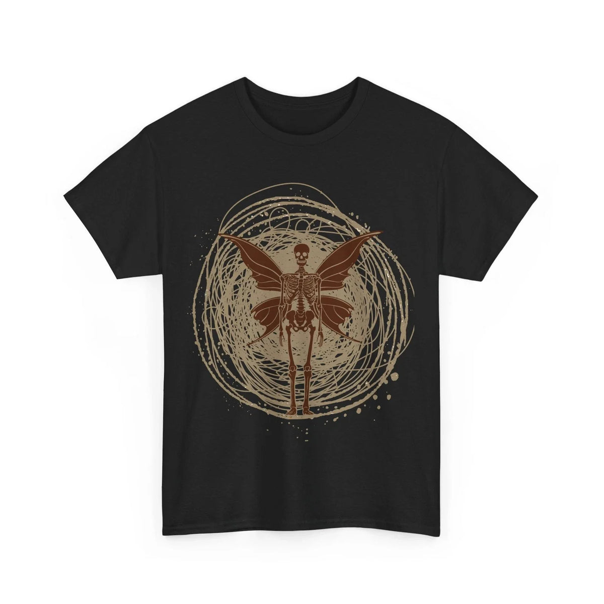 Fairycore Aesthetic Skeleton Shirt, Butterfly Cottagecore Women Men Unisex , , , Long Sleeve Tee