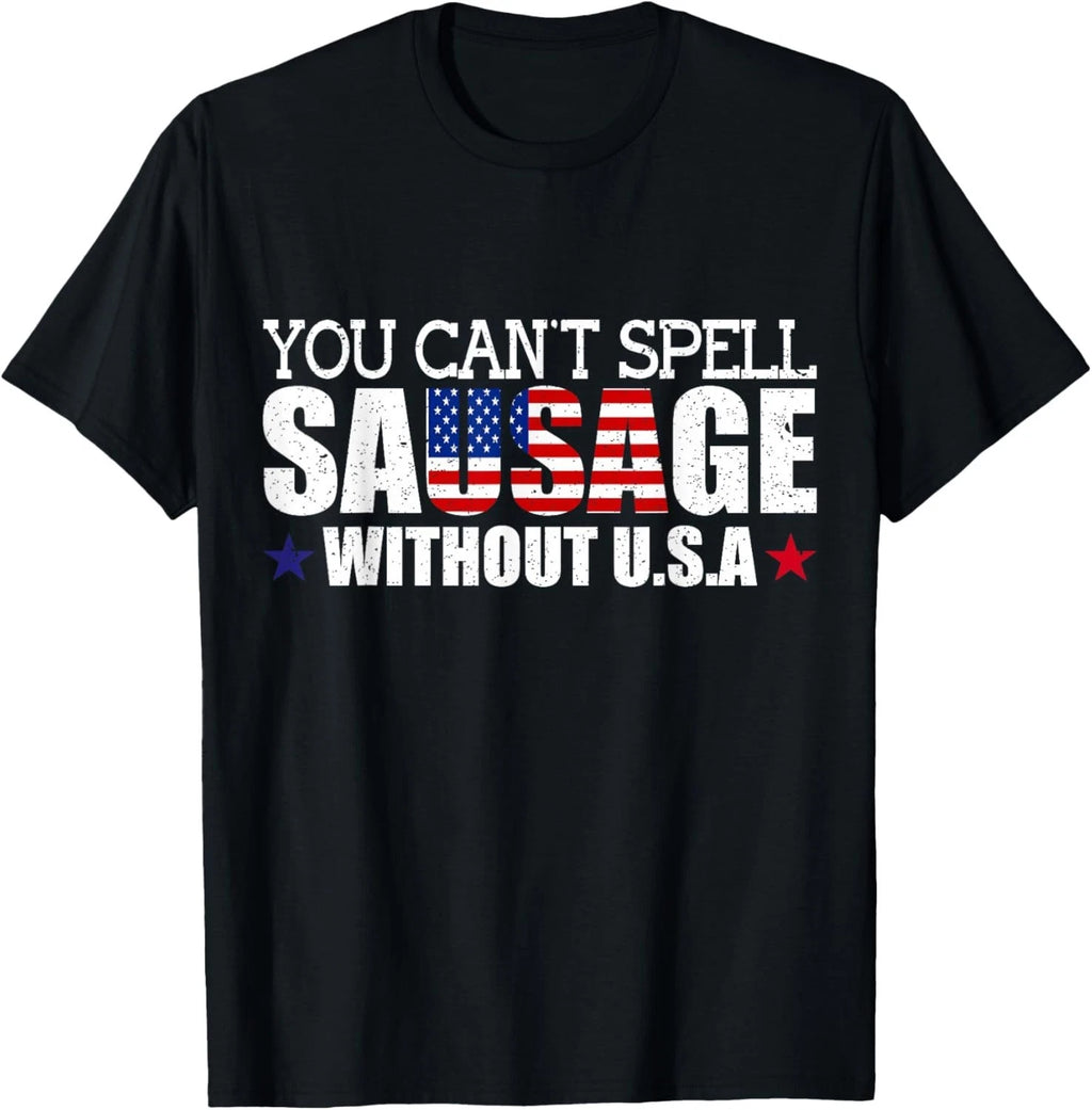 Funny USA Patriotism Sarcastic American Sausage Food Humor Gift Unisex T-Shirt