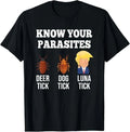 Know Your Parasites Anti Trump Funny Resist Tick Graphic - H327 Unisex , , , Long Sleeve Tee