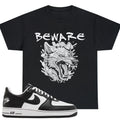 Shirt To Match Black White Unisex Tee Wolf Shirt Gift For Him Unisex , , , Long Sleeve Tee