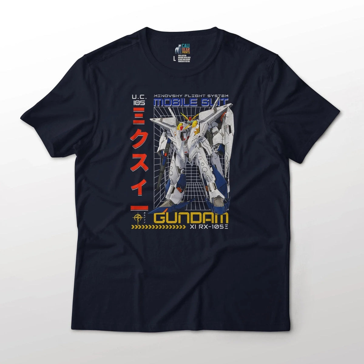 RX-105 XI Mobile Suit Gundam Hathaway's Flash Anime Graphic Art Cotton Unisex , , , Long Sleeve Tee
