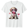 Fluffy Poodle Dog Wearing Womens Poodle Cute Art Dog Lover Unisex , , , Long Sleeve Tee